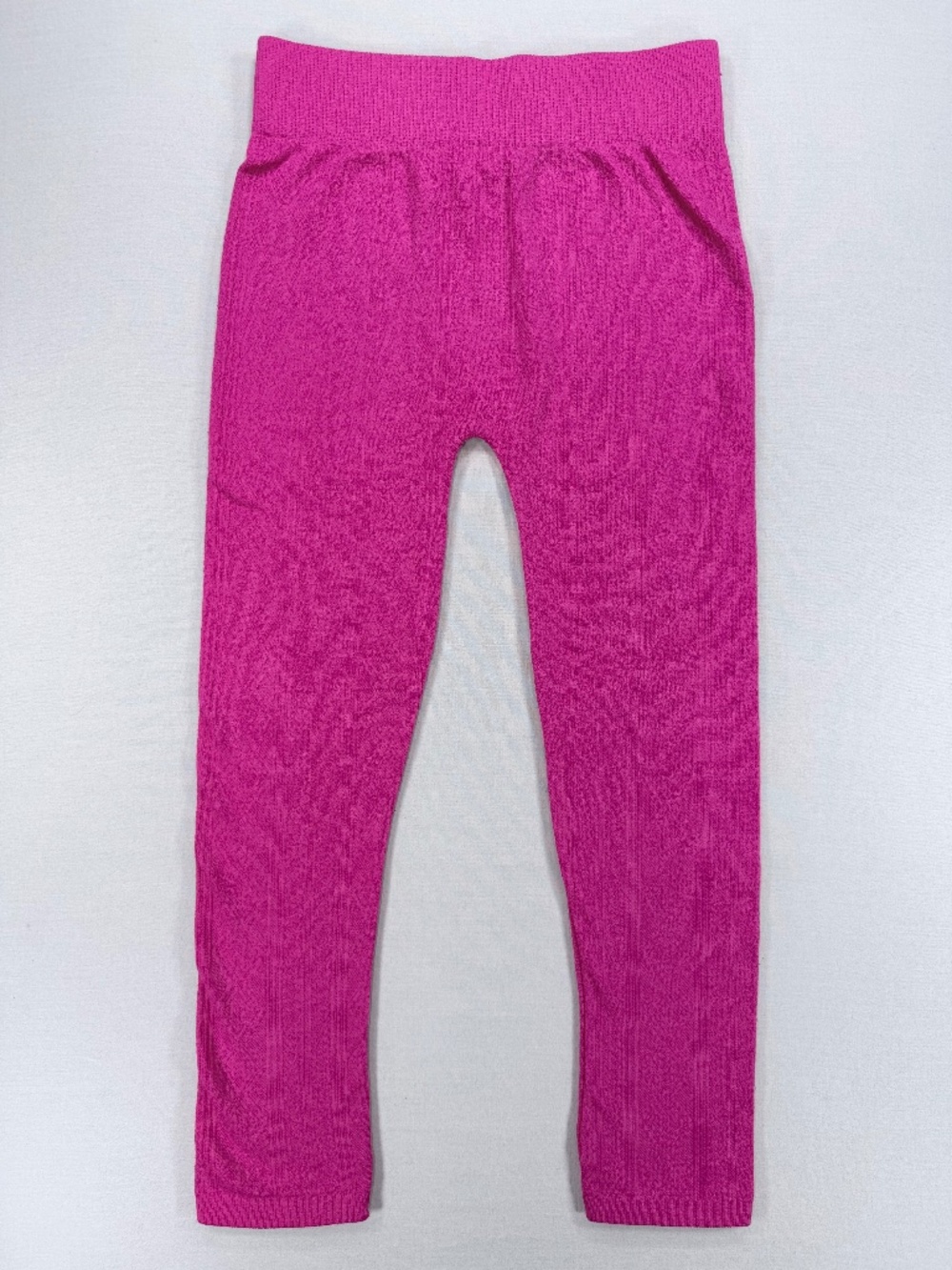 Pink Velvet Girls Size 7-14 Fleece Lined Leggings Hot Pink EUC
